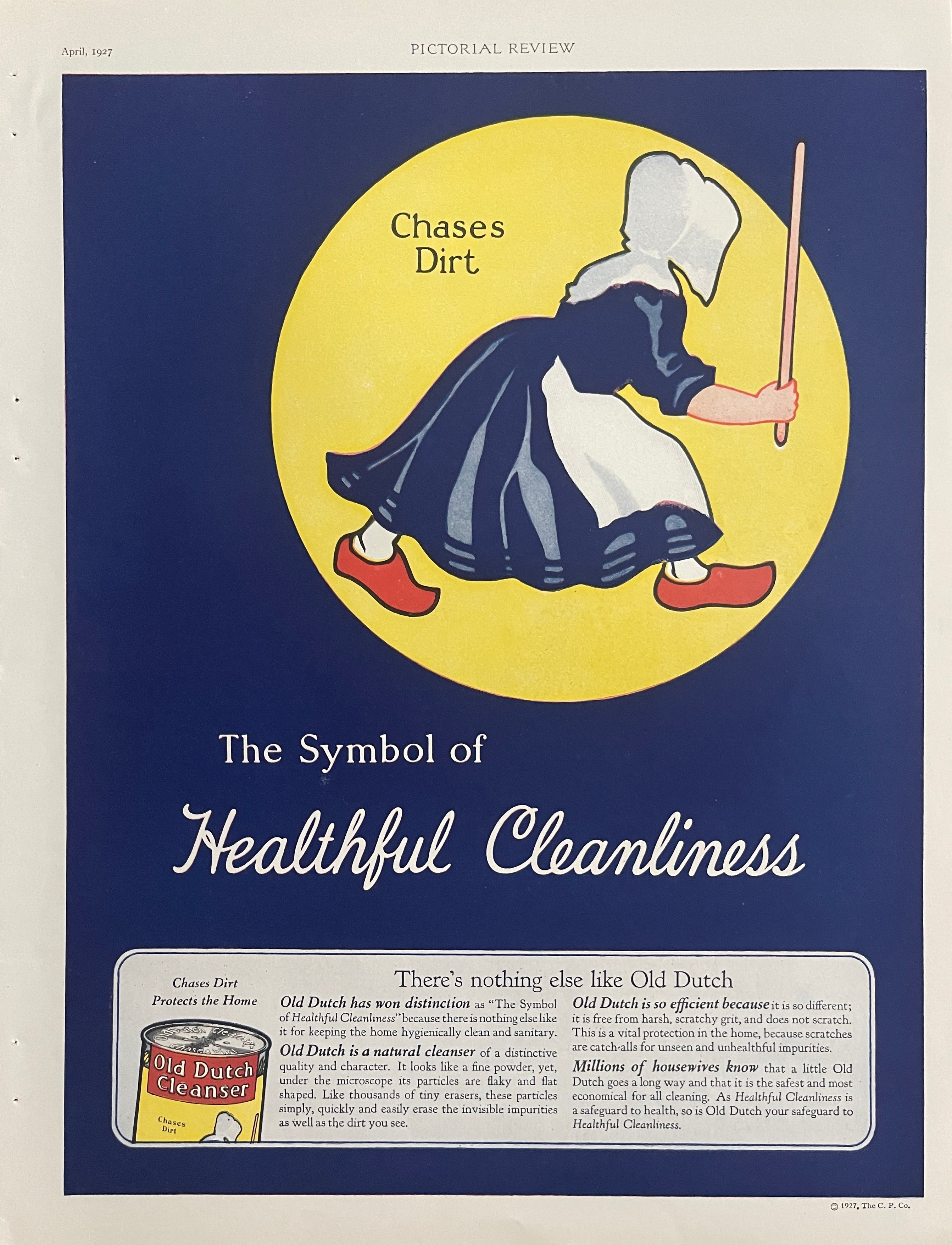 1927 Old Dutch Cleanser Vintage Magazine Advertisement