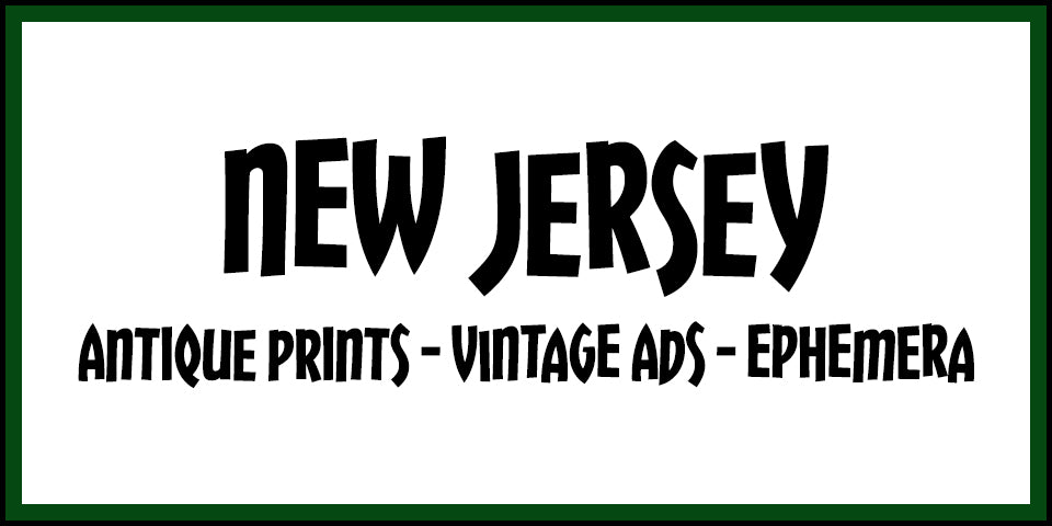 Vintage New Jersey Advertisements, Antique Prints and Ephemera at Adirondack Retro