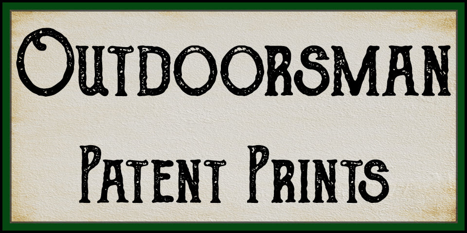 Outdoorsman Patent Prints at Adirondack Retro