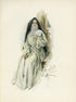 1907 Harrison Fisher Antique Print - Dear Lord - Plate #12 at Adirondack Retro