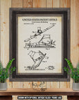 Cross-Country Ski Binding 1989 Patent Print at Adirondack Retro