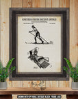 Cross-Country Ski Binding 1975 Patent Print at Adirondack Retro