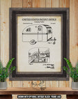 Camping Trailer 1950 Patent Print at Adirondack Retro