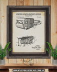 Camping Trailer 1966 Patent Print at Adirondack Retro