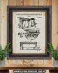 Cooler 1972 Patent Print at Adirondack Retro