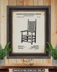 Adirondack Deck Chair 1895 Patent Print at Adirondack Retro