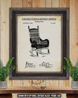 Rocking Chair 1894 Patent Print at Adirondack Retro