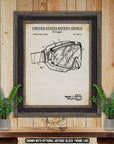 Ski Goggles 1989 Patent Print at Adirondack Retro