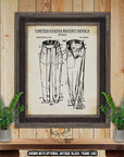 Ski Pants 1942 Patent Print at Adirondack Retro