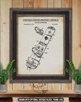 Snowboard Binding 2003 Patent Print at Adirondack Retro