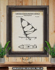 Windsurfing Board 1982 Patent Print at Adirondack Retro