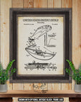 Kitesurfing 1994 Patent Print at Adirondack Retro