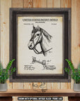 Horse Bridal Bit 1896 Patent Print at Adirondack Retro