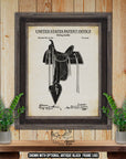 Horse Saddle 1901 Patent Print at Adirondack Retro