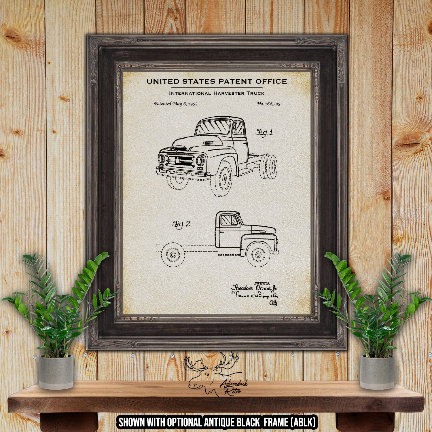 International Truck 1952 Patent Print | Adirondack Retro
