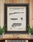 Bolt Action Rifle 1899 Patent Print at Adirondack Retro