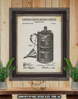 Gunpowder Can 1890 Patent Print at Adirondack Retro
