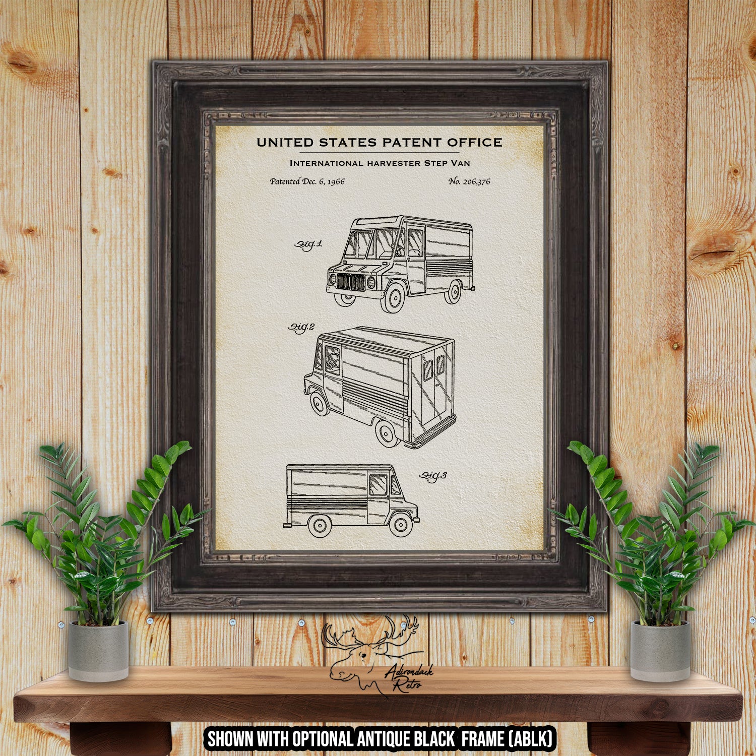International Harvester Step Van 1966 Patent Print | Adirondack Retro
