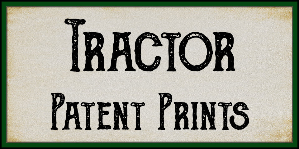 Tractor Patent Prints | Adirondack Retro