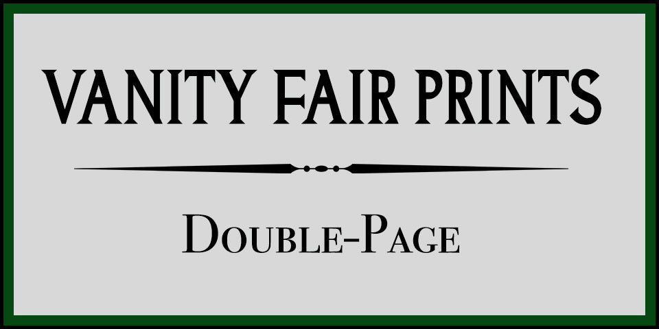 Antique Vanity Fair Double Page Prints at Adirondack Retro