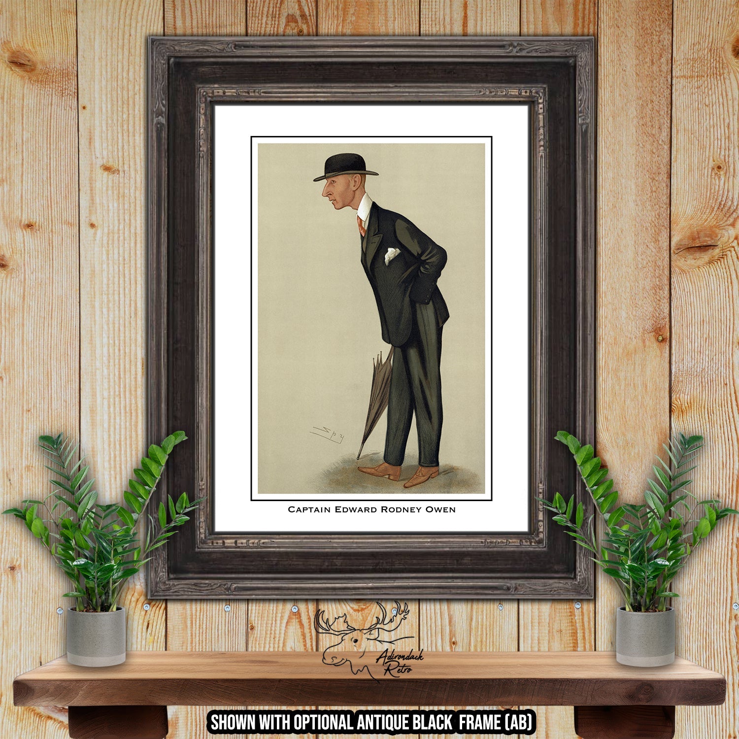 Jockey Print - Captain Edward Rodney Owen - Horse Racing Giclee Print at Adirondack Retro