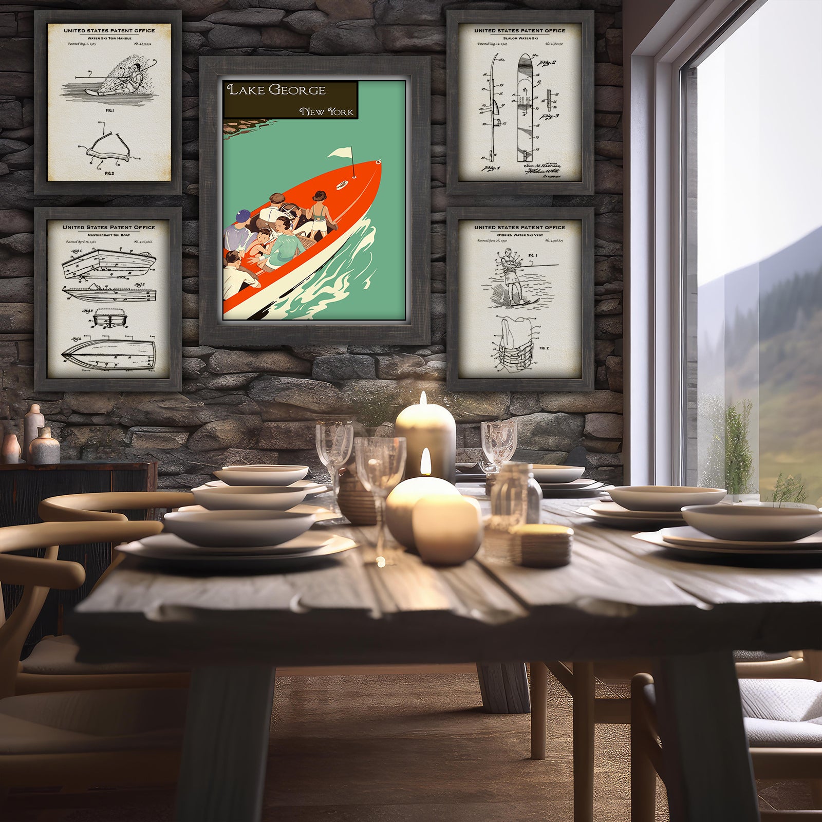 Rustic Sporting Wall Art At Adirondack Retro