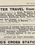 1912 G.N.R. Great Northern Railway Railroad Print Ad Easter Travel King's Cross
