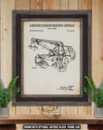 Tow Truck Patent Print - 1967 Wrecker Poster - Retro Tow Truck Invention at Adirondack Retro