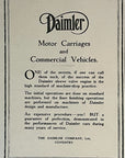 1919 Daimler British Car Antique Print Ad Motor Car Automobile Coventry