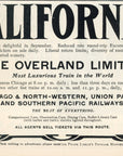 1902 Chicago & North Western Railway Railroad Print Ad C&NW RR California