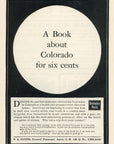 1902 Chicago Burlington & Quincy Railroad Print Ad Burlington Route Travel Ad