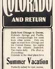 1903 Chicago & North Western Railway Railroad Print Ad C&NW RR Summer Vacation