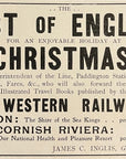 1906 Great Western Railway Print Ad GWR West Of England Christmas Train Travel
