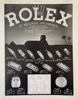 1936 Rolex Watch Vintage Print Ad - Palm Trees Stars Prince Princess Models