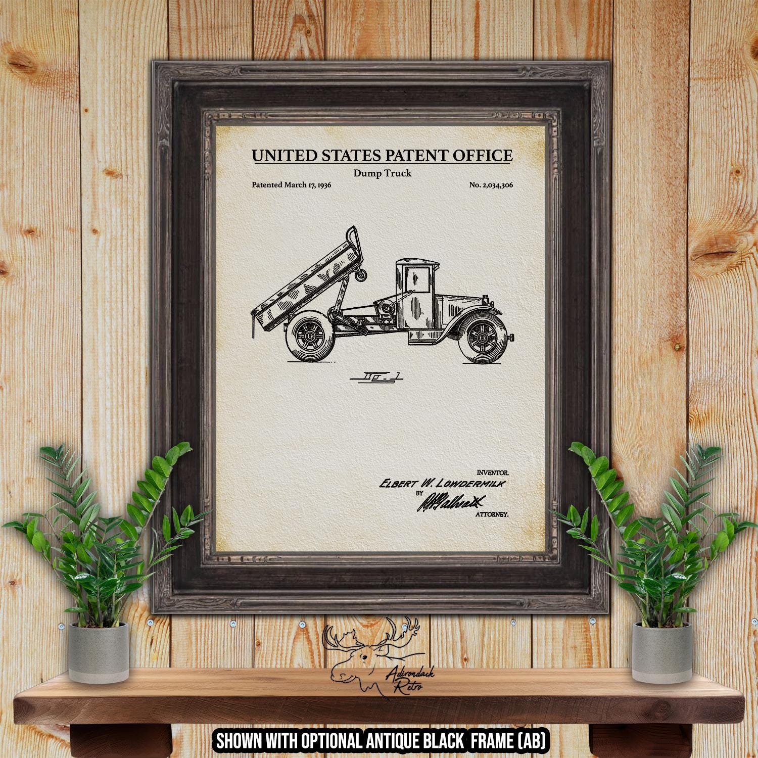 Dump Truck Patent Print - 1936 Dump Truck Invention at Adirondack Retro