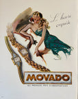 1948 Movado Watch Advertisement - Brenot Art - Vintage Print Ad