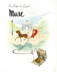 1947 Coty Muse Perfume Vintage Print Ad - Horse and Carriage