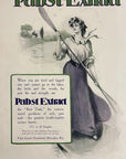 1905 Pabst Extract Print Ad - Woman Paddling Canoe Milwaukee WI