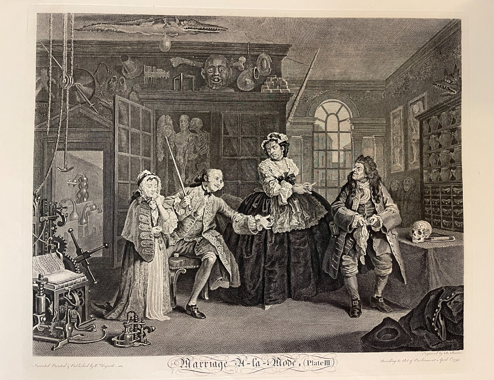 1822 MARRIAGE A LA MODE (Set of 6) Authentic Hogarth Heath Ed. Antique Prints