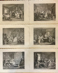 1822 MARRIAGE A LA MODE (Set of 6) Authentic Hogarth Heath Ed. Antique Prints