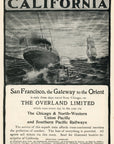 1901 Chicago & North Western Railway Railroad Print Ad C&NW RR San Francisco