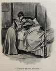 1893 Ladies to See You, Mis’ Dunn Antique Magazine Wood Engraving