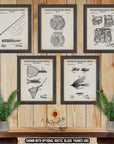 Fly Fishing Patent Print Set of 5 - Fly Fishing Posters at Adirondack Retro