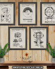 Vintage Poker Patent Print Set of 5 - Retro Poker Posters at Adirondack Retro