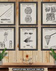 Fly Fishing Patent Print Set of 6