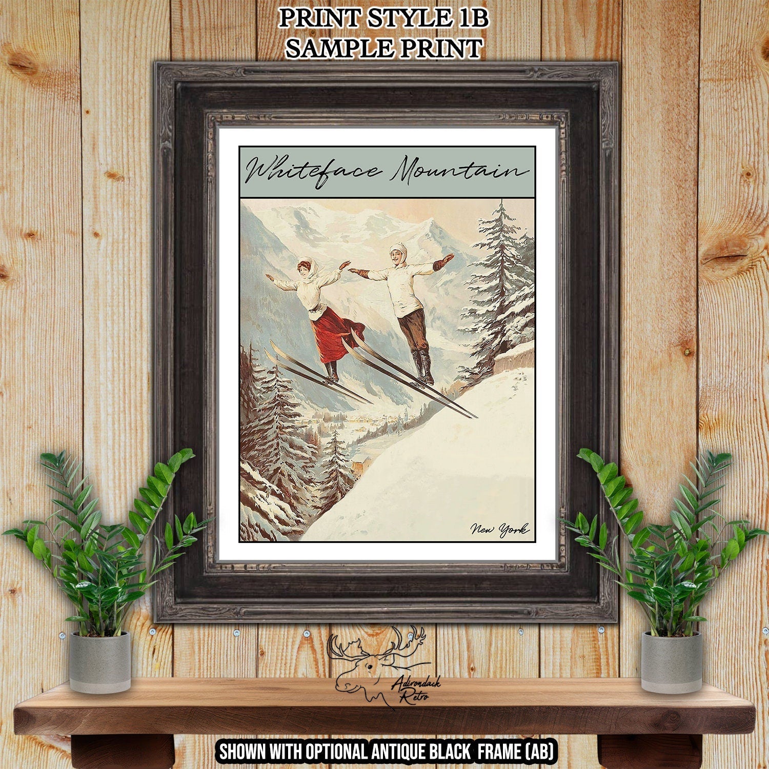 Killington Vermont Retro Ski Resort Print