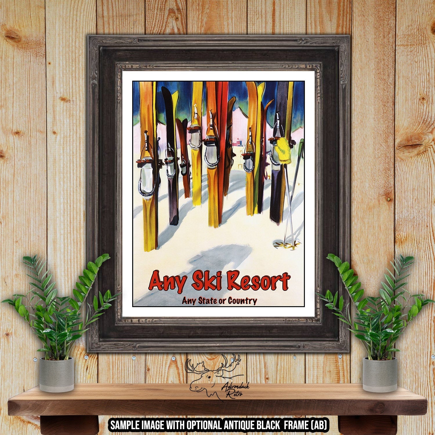 Jay Peak Vermont Retro Ski Resort Poster