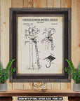 Ladder Stand Patent Print - 1985 Deer Hunting Invention Blueprint at Adirondack Retro