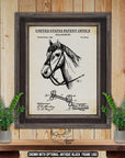 1896 Horse Bridle Bit Patent Print - Vintage Equestrian Drawing at Adirondack Retro