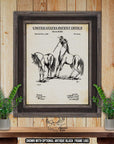 1866 Horse Bridle Patent Print - Vintage Equestrian Art at Adirondack Retro